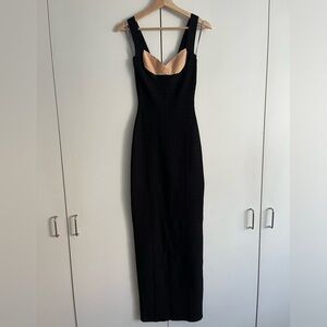 Iconic Herve Leger Black Bandage Gown. Size 2.